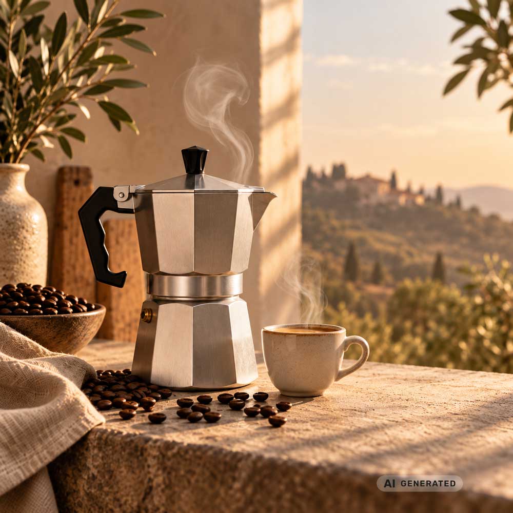Kräftiger Kaffee aus der Espressokanne